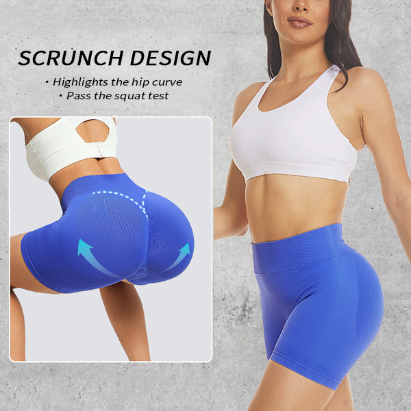 MATHCAT High Waist Srunch Booty Tummy Control Gym Shorts