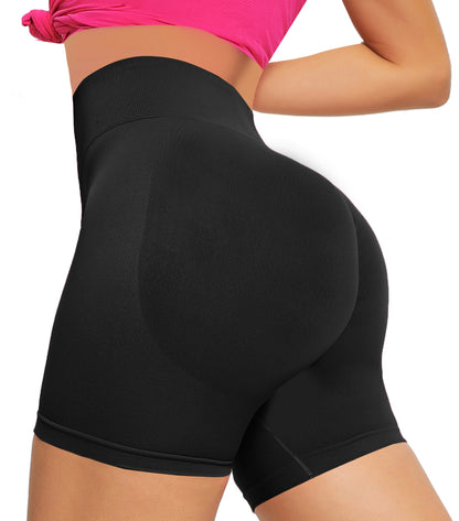 MATHCAT High Waist Srunch Booty Tummy Control Gym Shorts