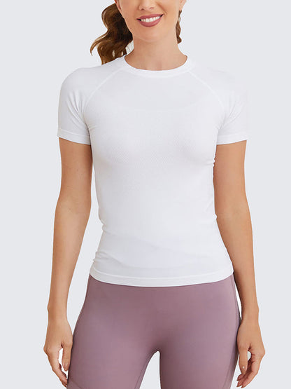 MathCat Seamless Soft Workout Tops T-shirt