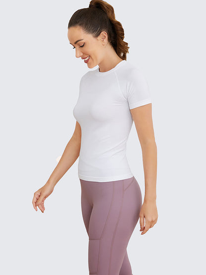 MathCat Seamless Soft Workout Tops T-shirt