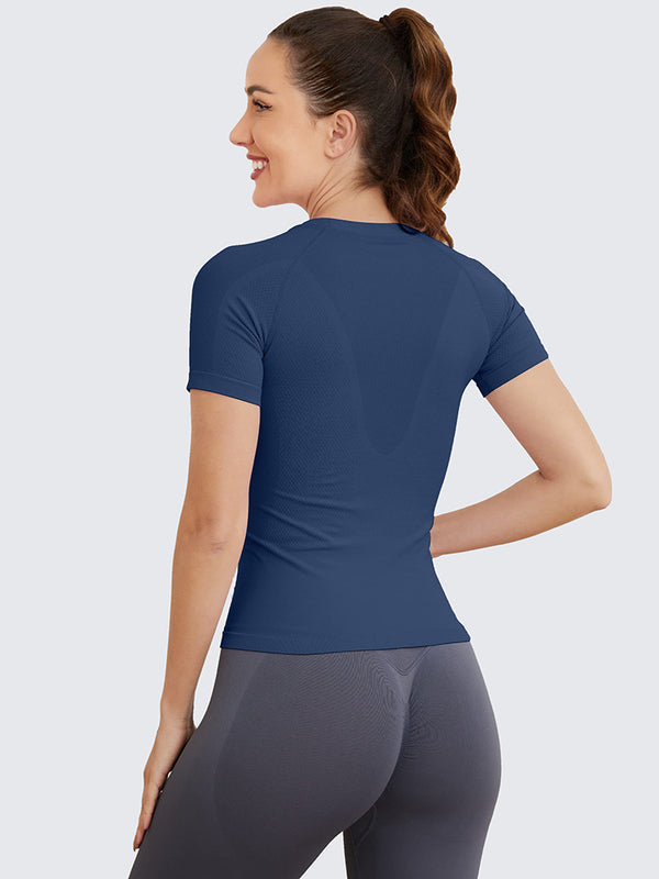 MATHCAT Seamless Soft Workout Tops T-shirt Wholesale