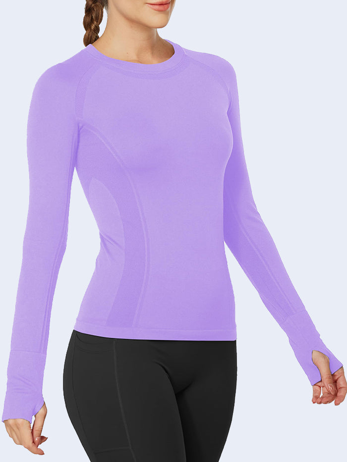 MATHCAT Quick Dry Gym Athletic Long Sleeve Workout Shirts for Women Wholesale