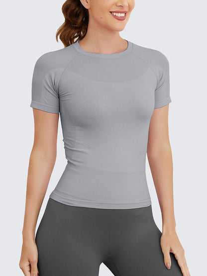 MathCat Seamless Soft Workout Tops T-shirt